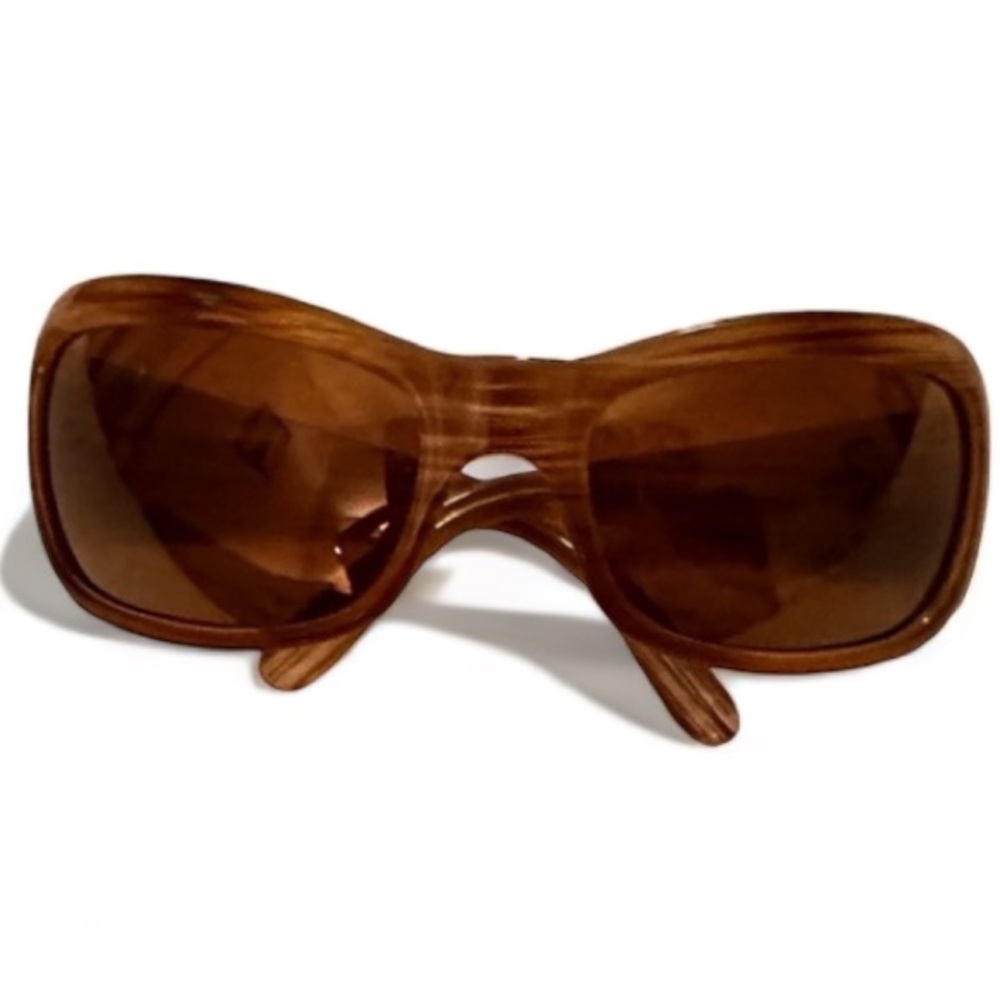 Maui Jim Polarized Sandstone Hibiscus Wrap MJ 134-22 Pre Loved AUTHENTIC